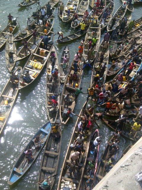 Rescue boats at the scene