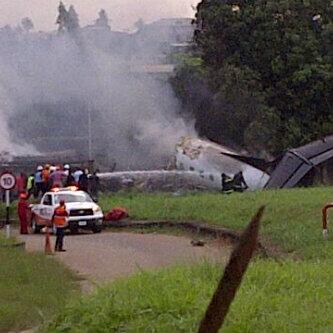 Site of the Crash photo taken by an eye witness